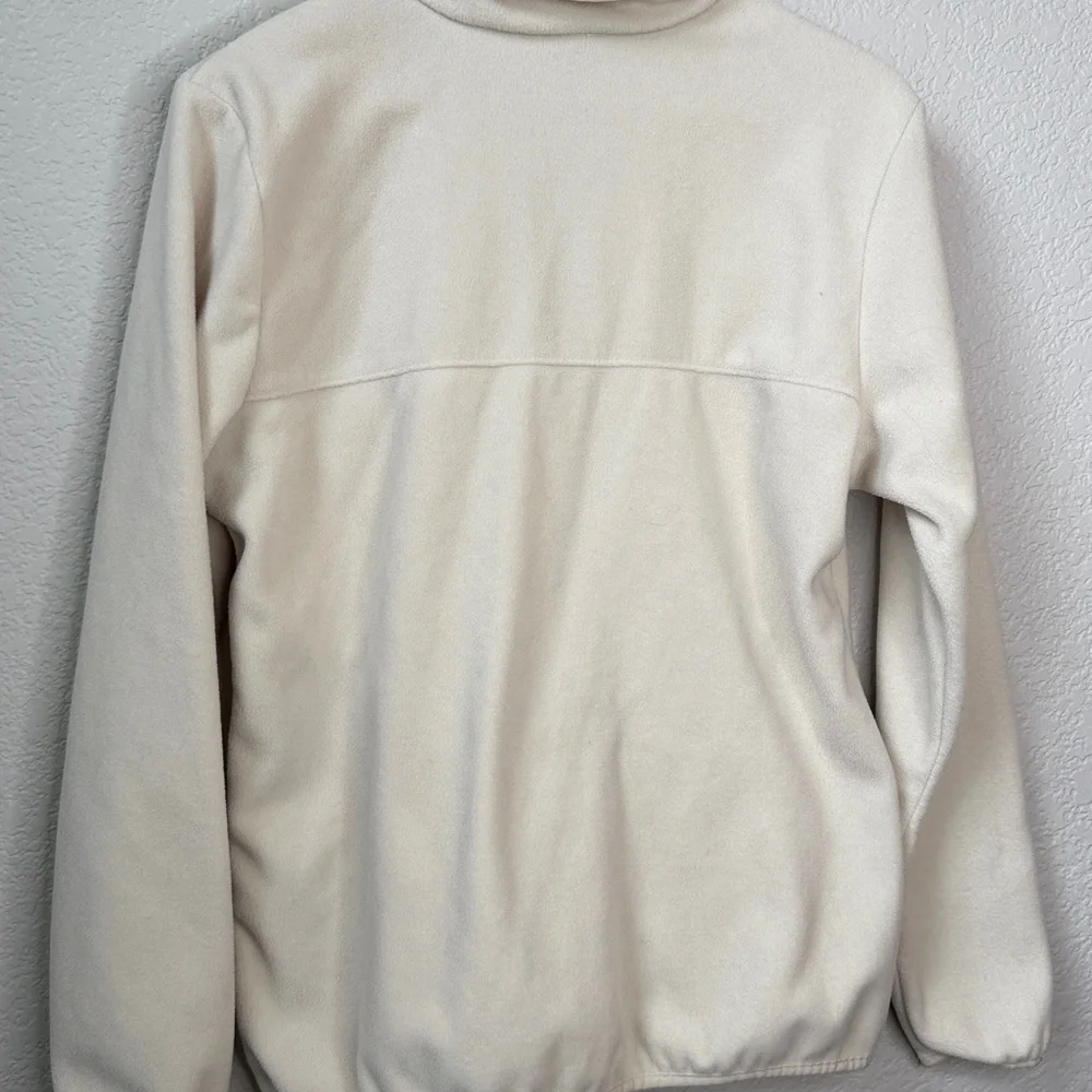 Columbia Fleece Pullover Cream Tan size Medium - Picture 9 of 11